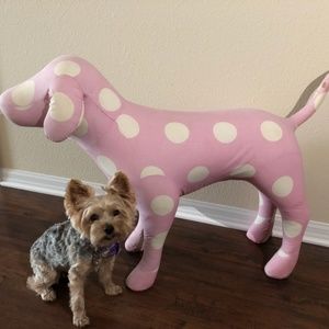 Rare Victoria Secret display prop dog.